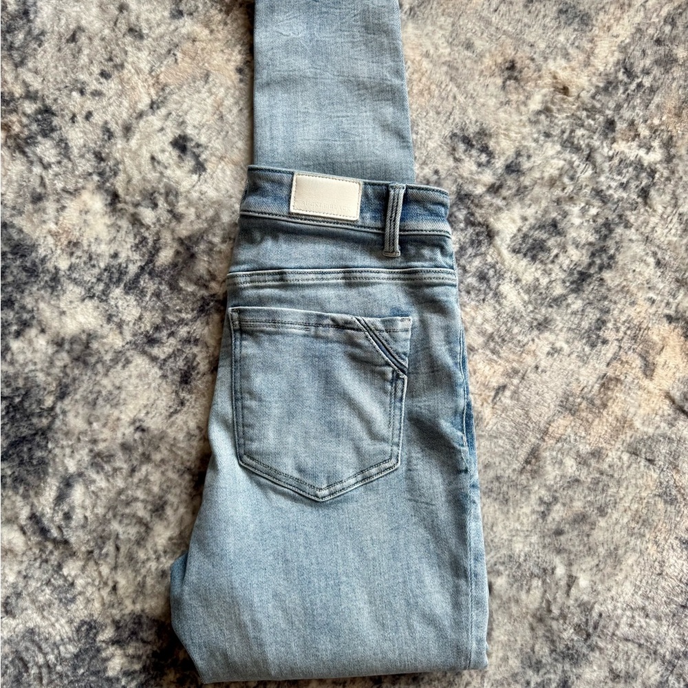 Buckle Black Skinny Jeans - Size 28x32
